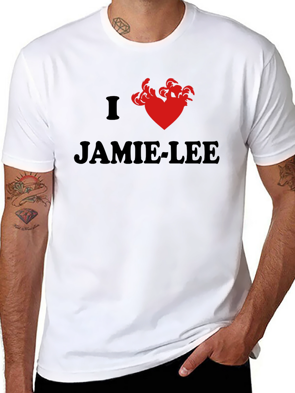 I Heart Jamie-Lee Black Tee