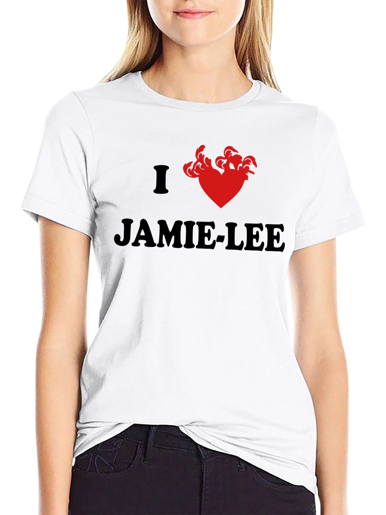 I Heart Jamie-Lee Black Tee
