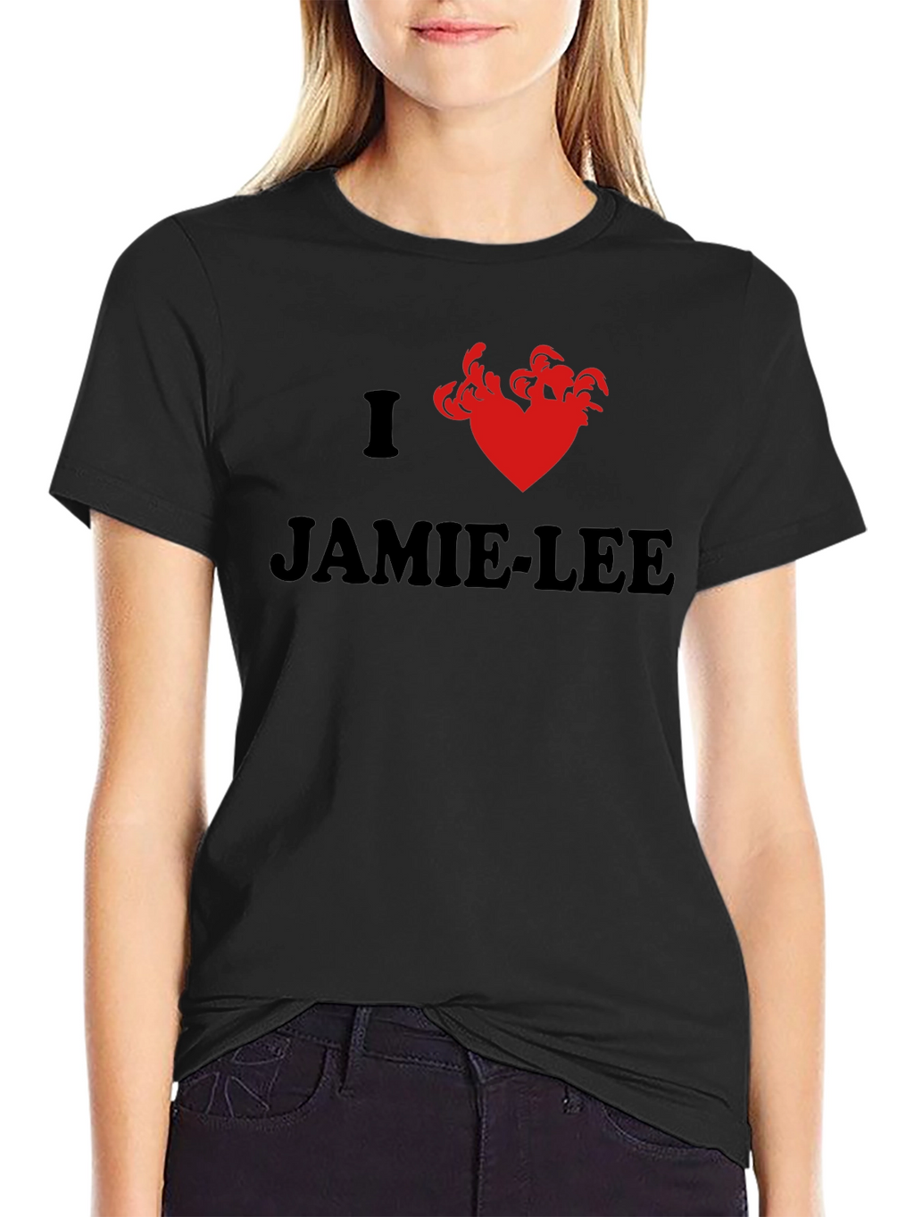 I Heart Jamie-Lee Black Tee