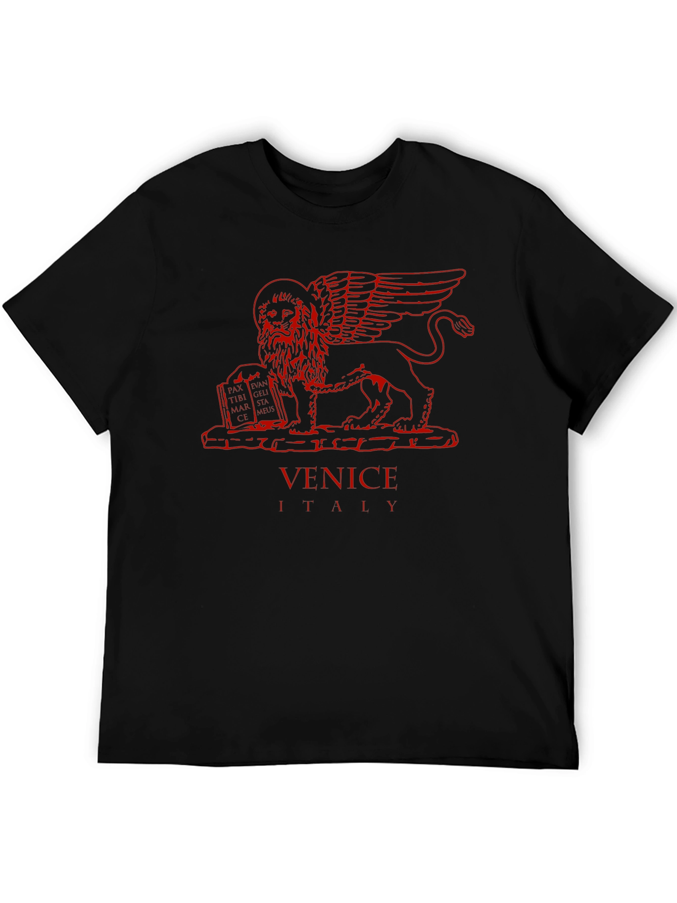 Venice Italy Lion T-Shirt - Short Sleeve Crew Neck