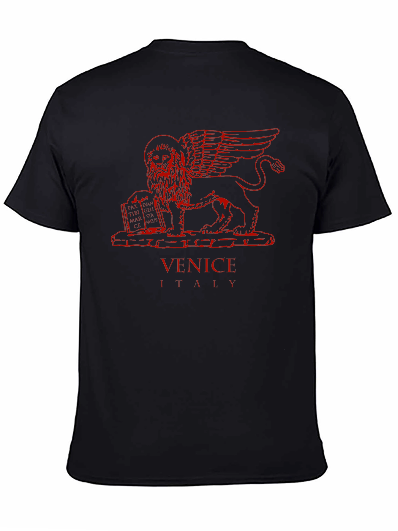 Venice Italy Lion T-Shirt - Short Sleeve Crew Neck