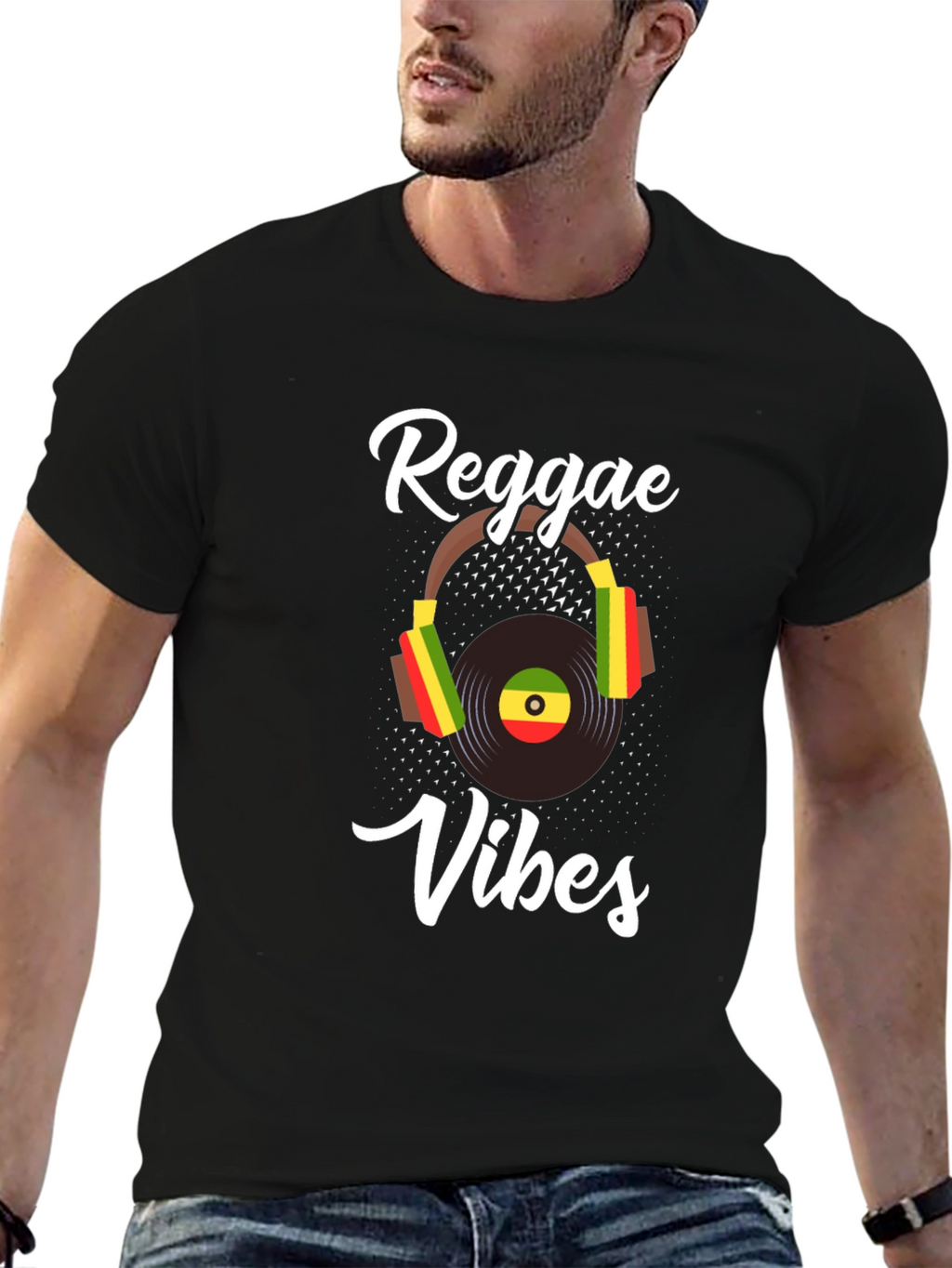 Reggae Vibes T-Shirt - Black Music Graphic Tee