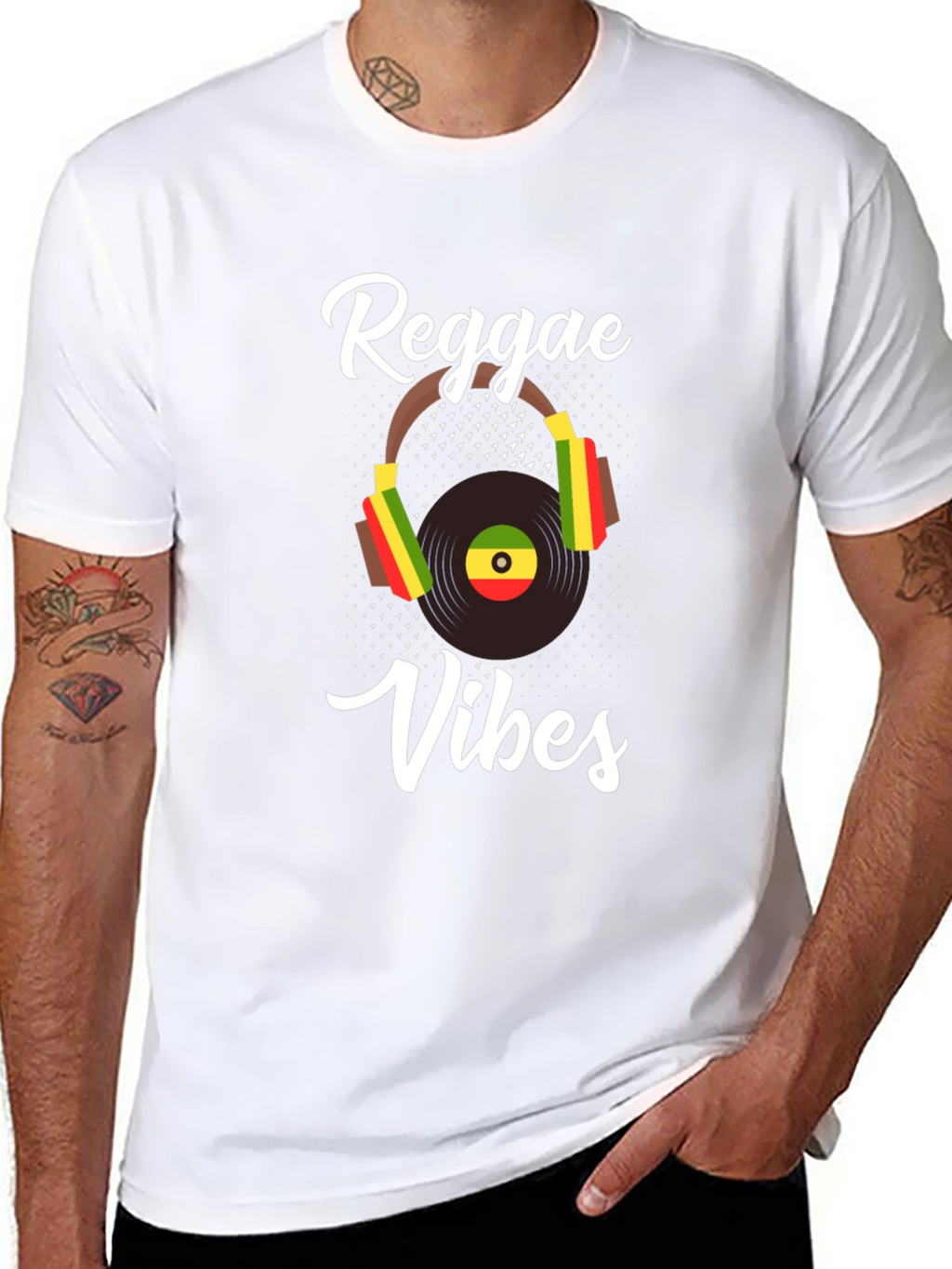 Reggae Vibes T-Shirt - Black Music Graphic Tee