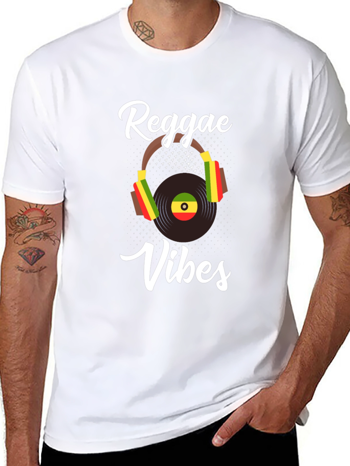 Reggae Vibes T-Shirt - Black Music Graphic Tee