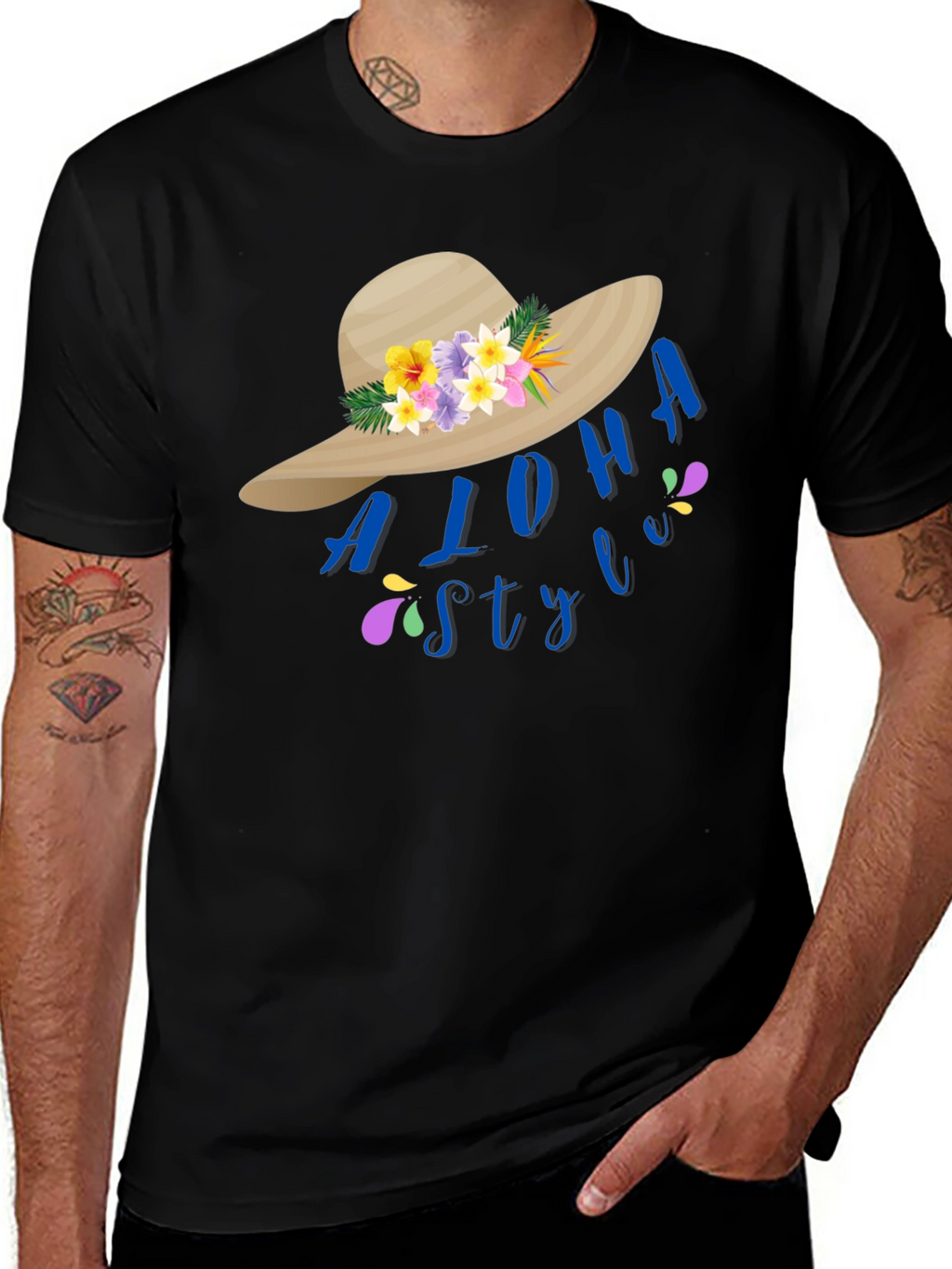 Aloha Style Graphic Tee - Tropical Vibes