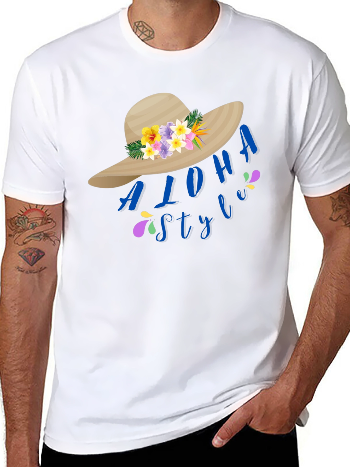 Aloha Style Graphic Tee - Tropical Vibes