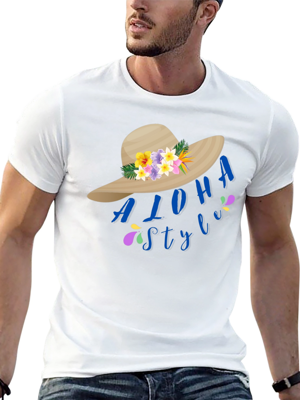 Aloha Style Graphic Tee - Tropical Vibes