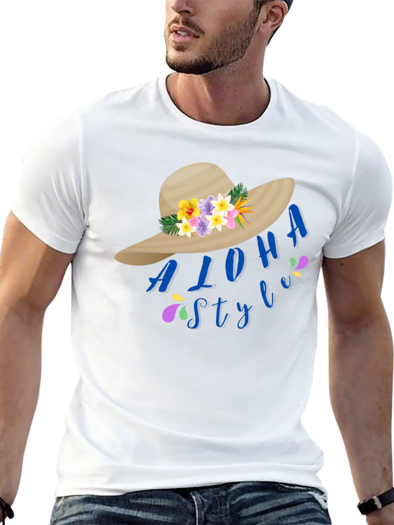 Aloha Style Graphic Tee - Tropical Vibes