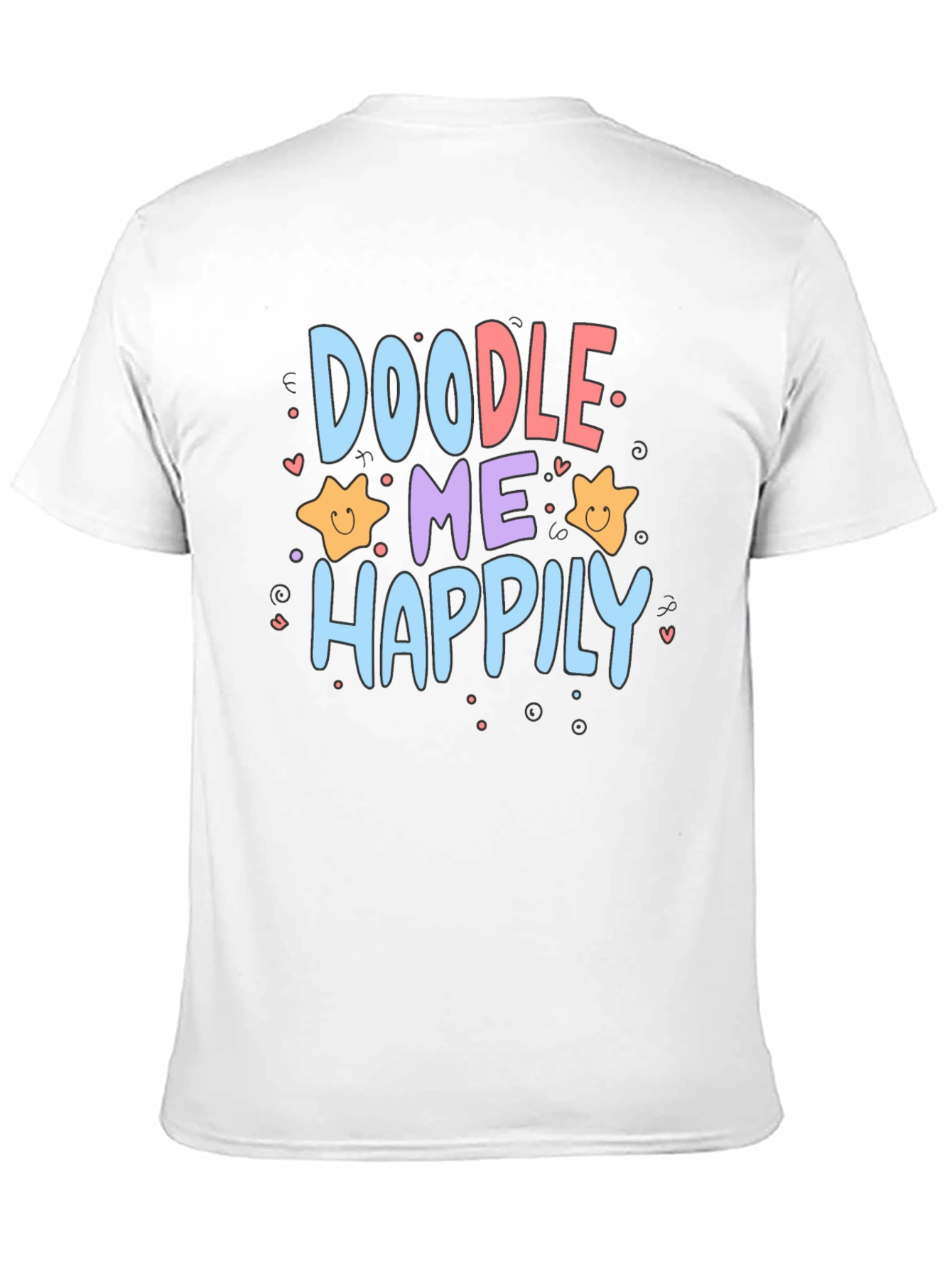 Doodle Me Happily Graphic T-Shirt