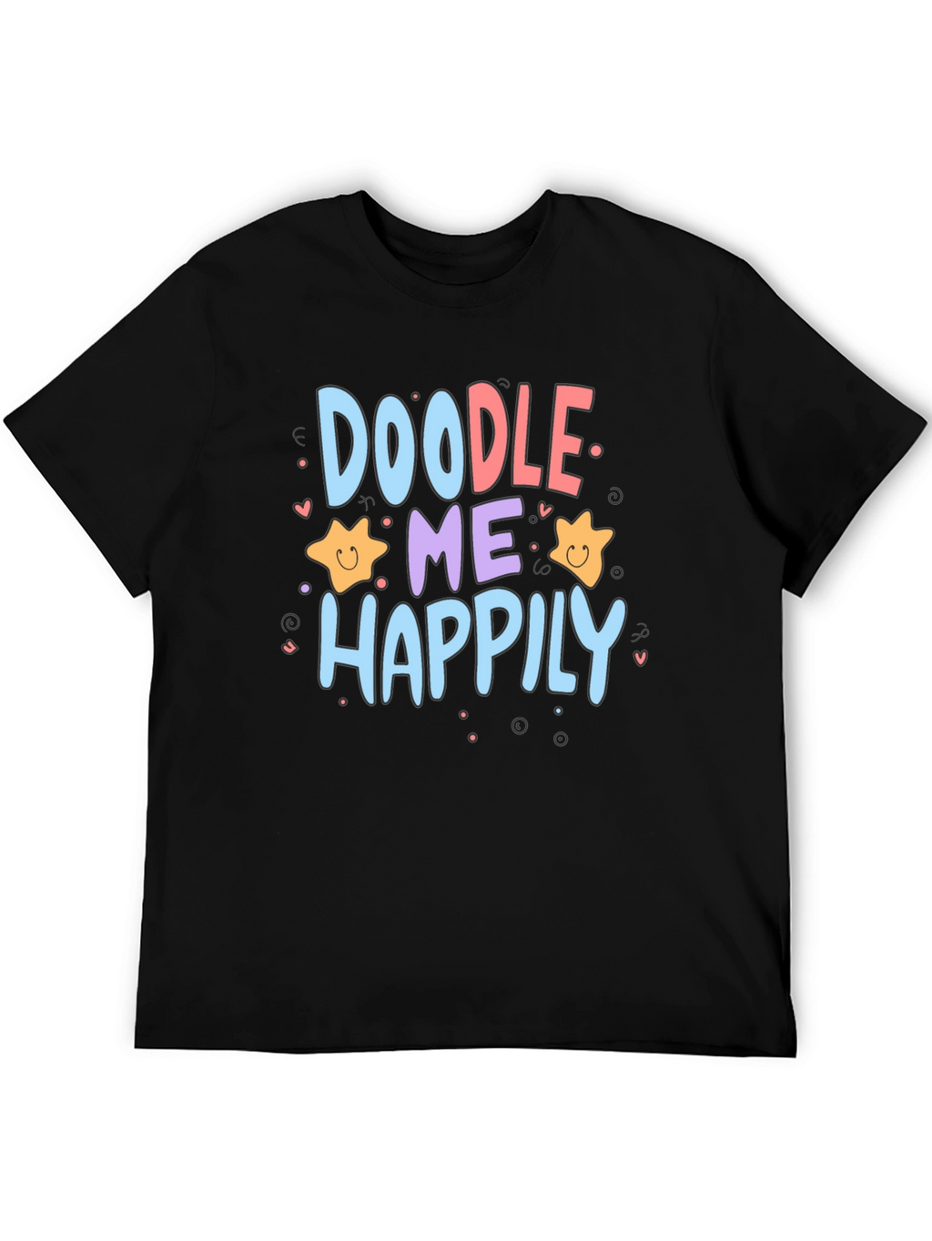 Doodle Me Happily Graphic T-Shirt