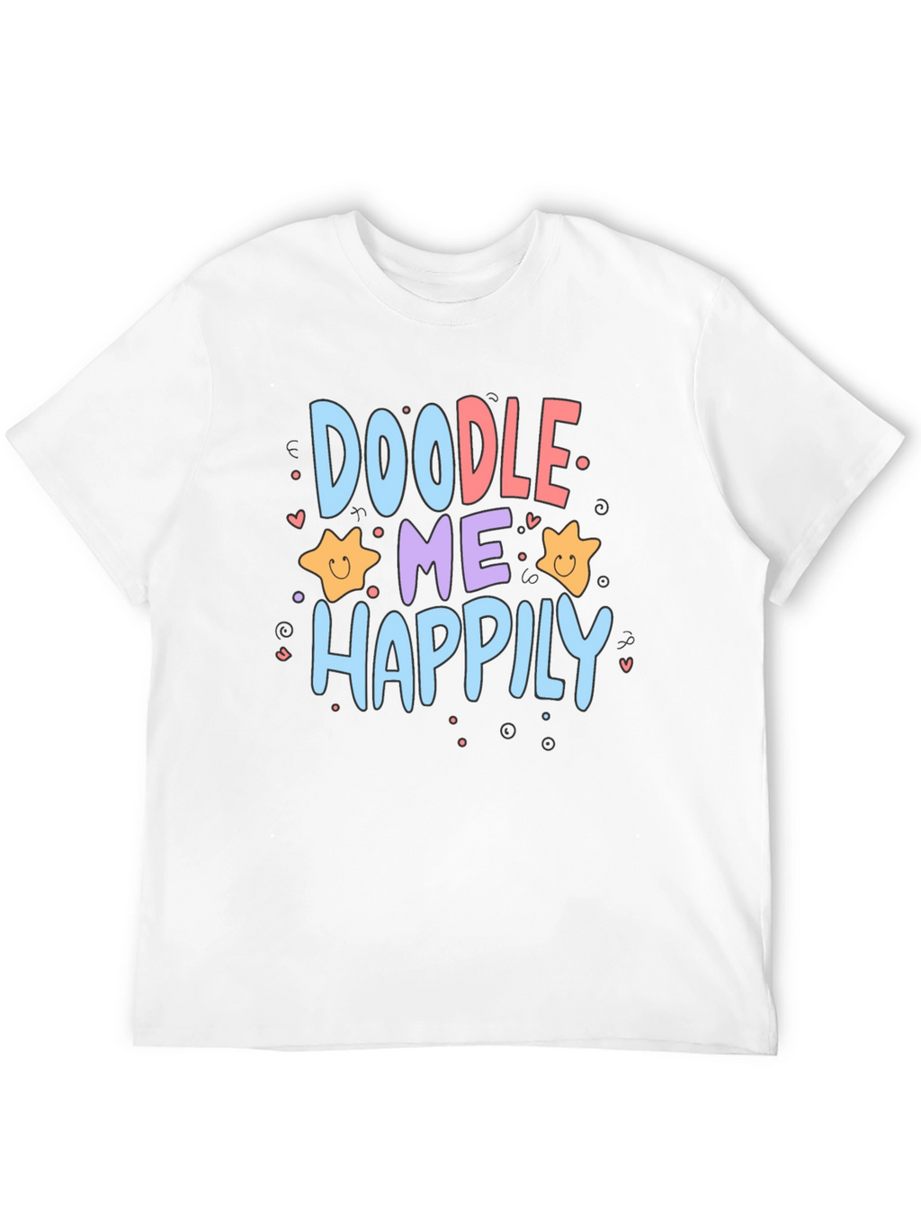 Doodle Me Happily Graphic T-Shirt