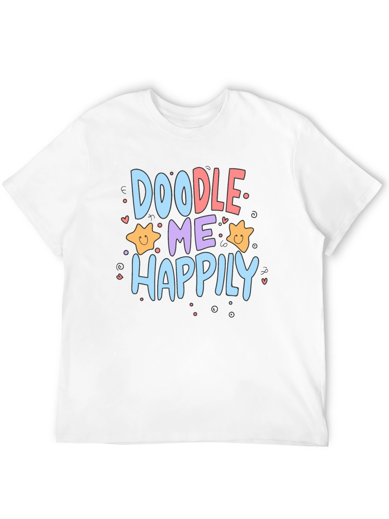Doodle Me Happily Graphic T-Shirt