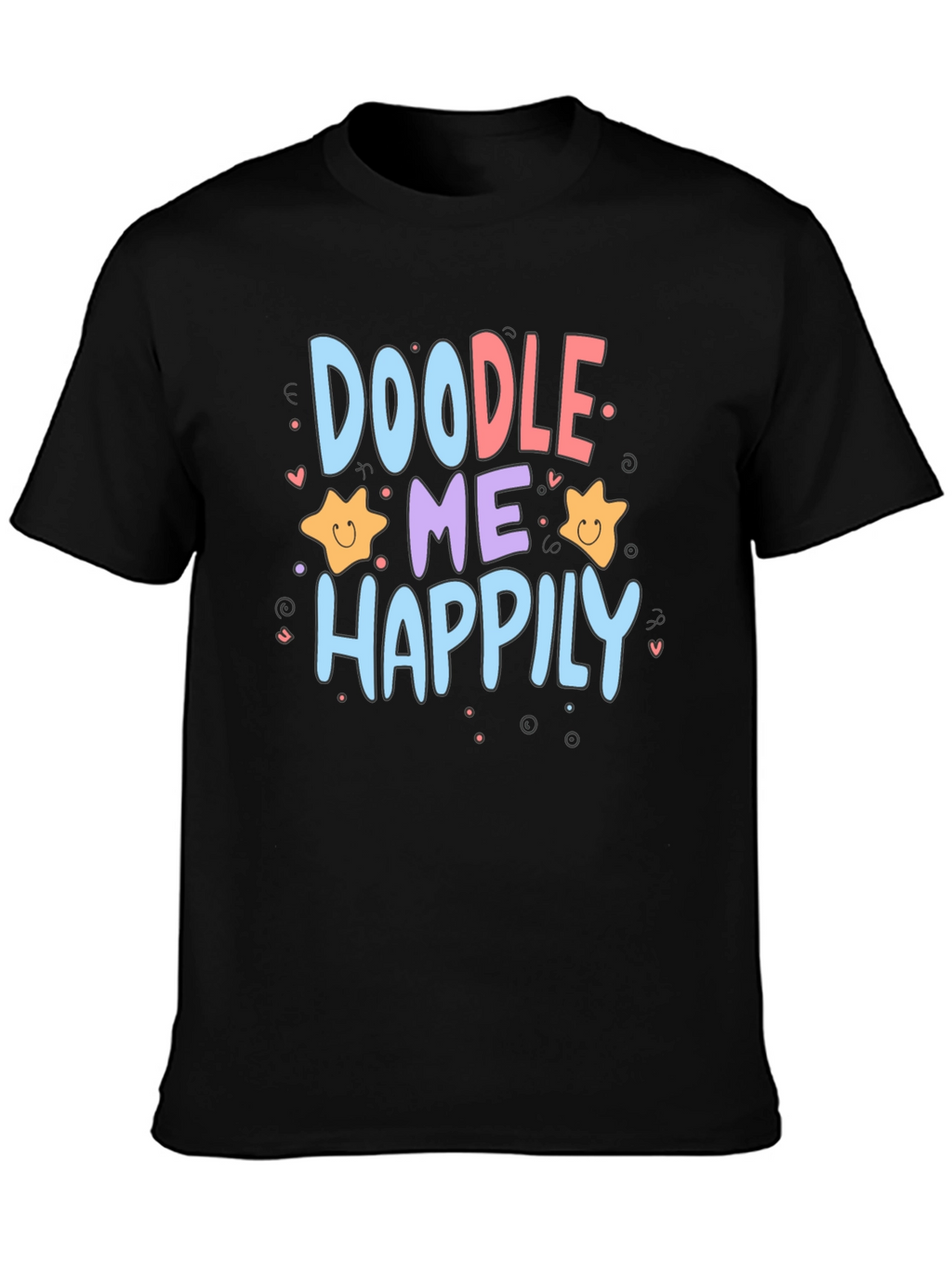 Doodle Me Happily Graphic T-Shirt
