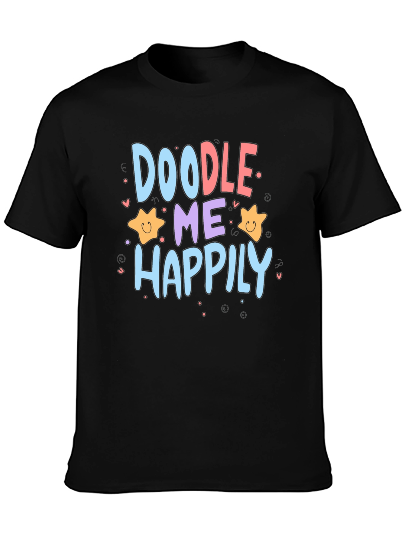 Doodle Me Happily Graphic T-Shirt