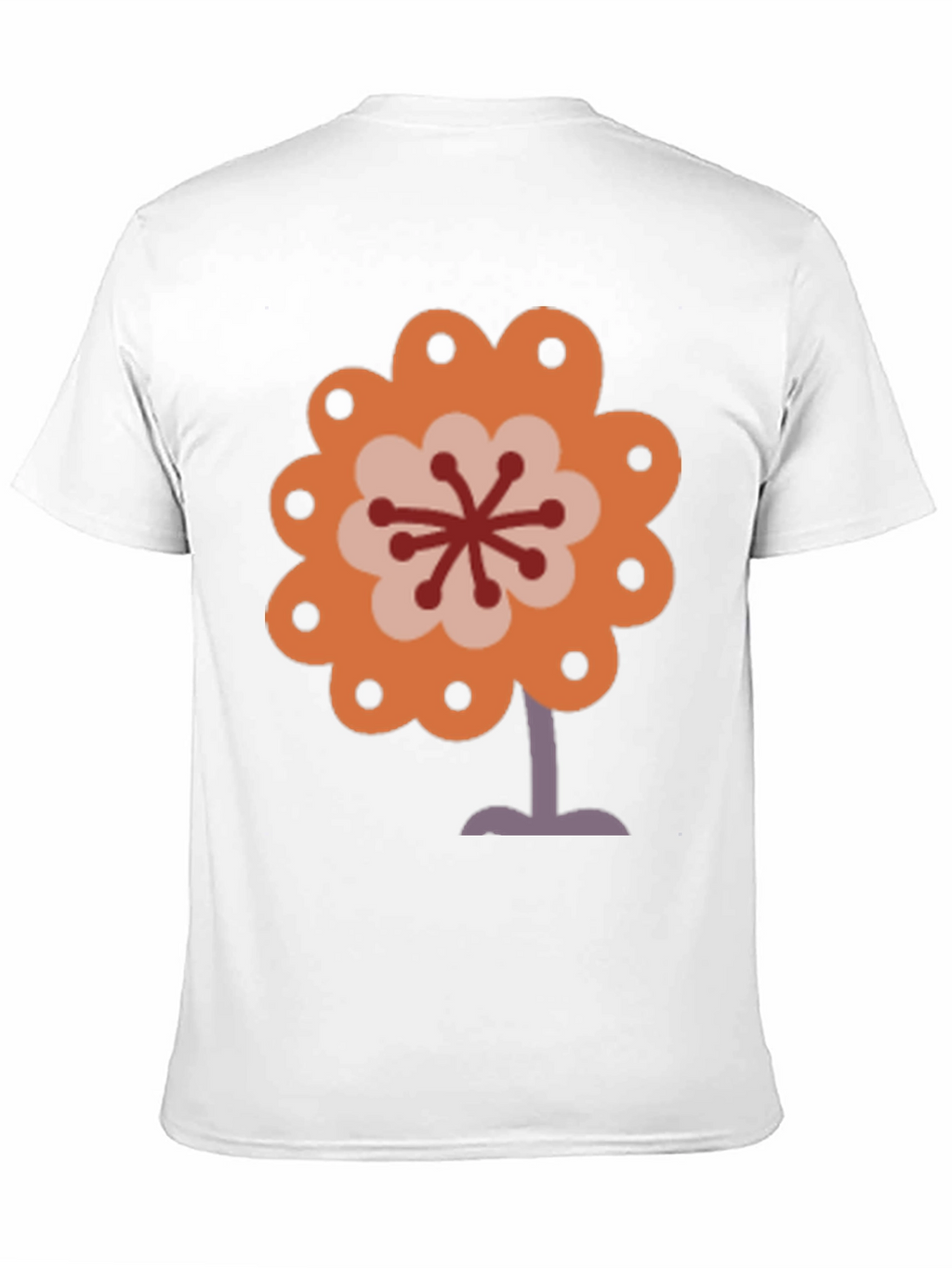 Retro Flower Power Graphic Tee - Black