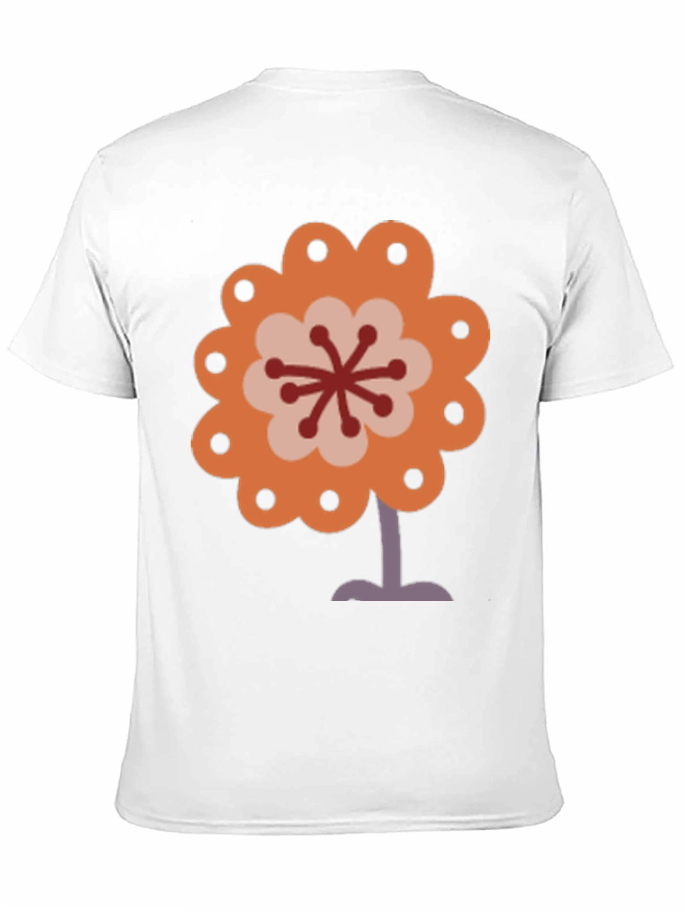 Retro Flower Power Graphic Tee - Black