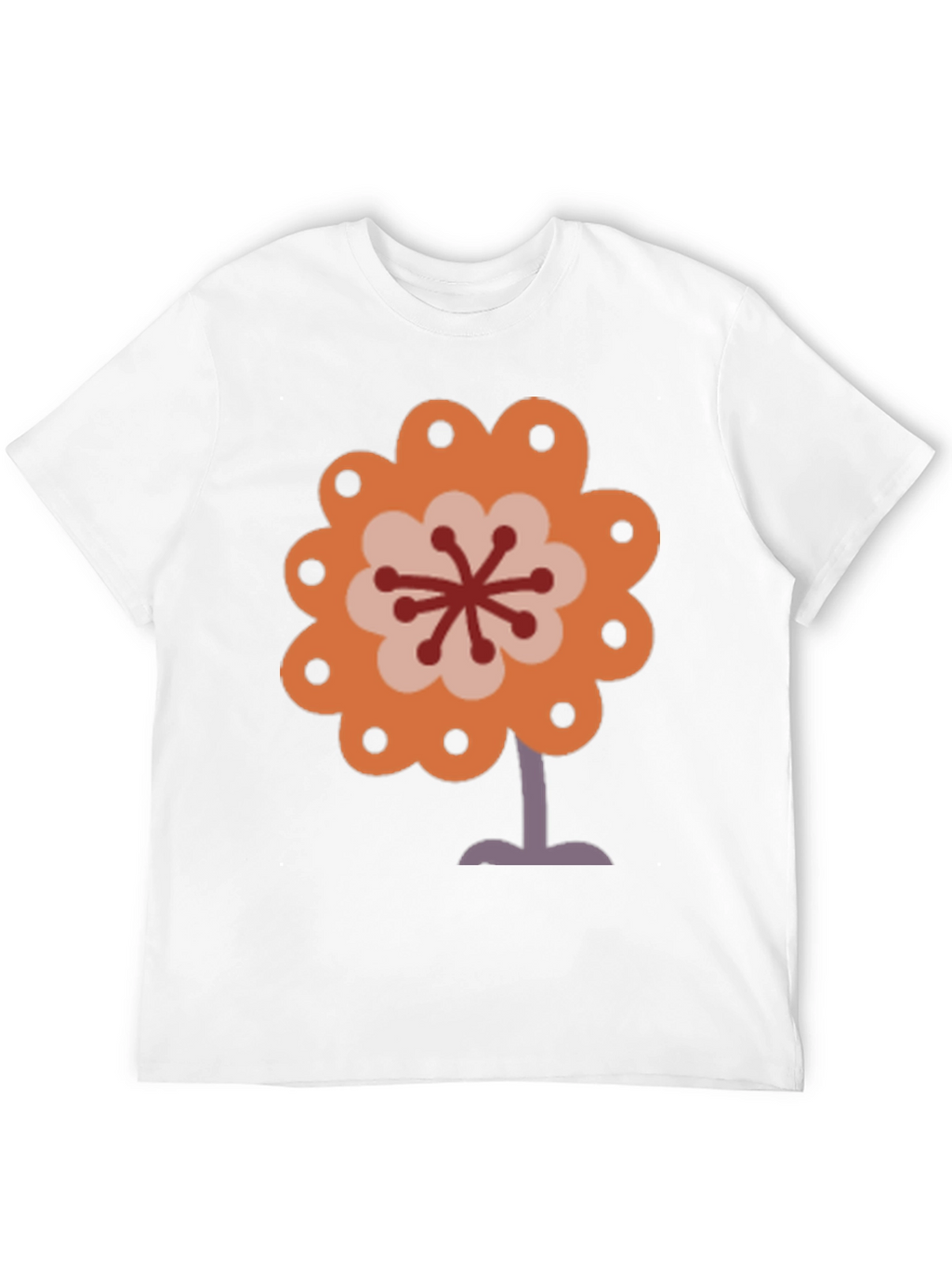 Retro Flower Power Graphic Tee - Black