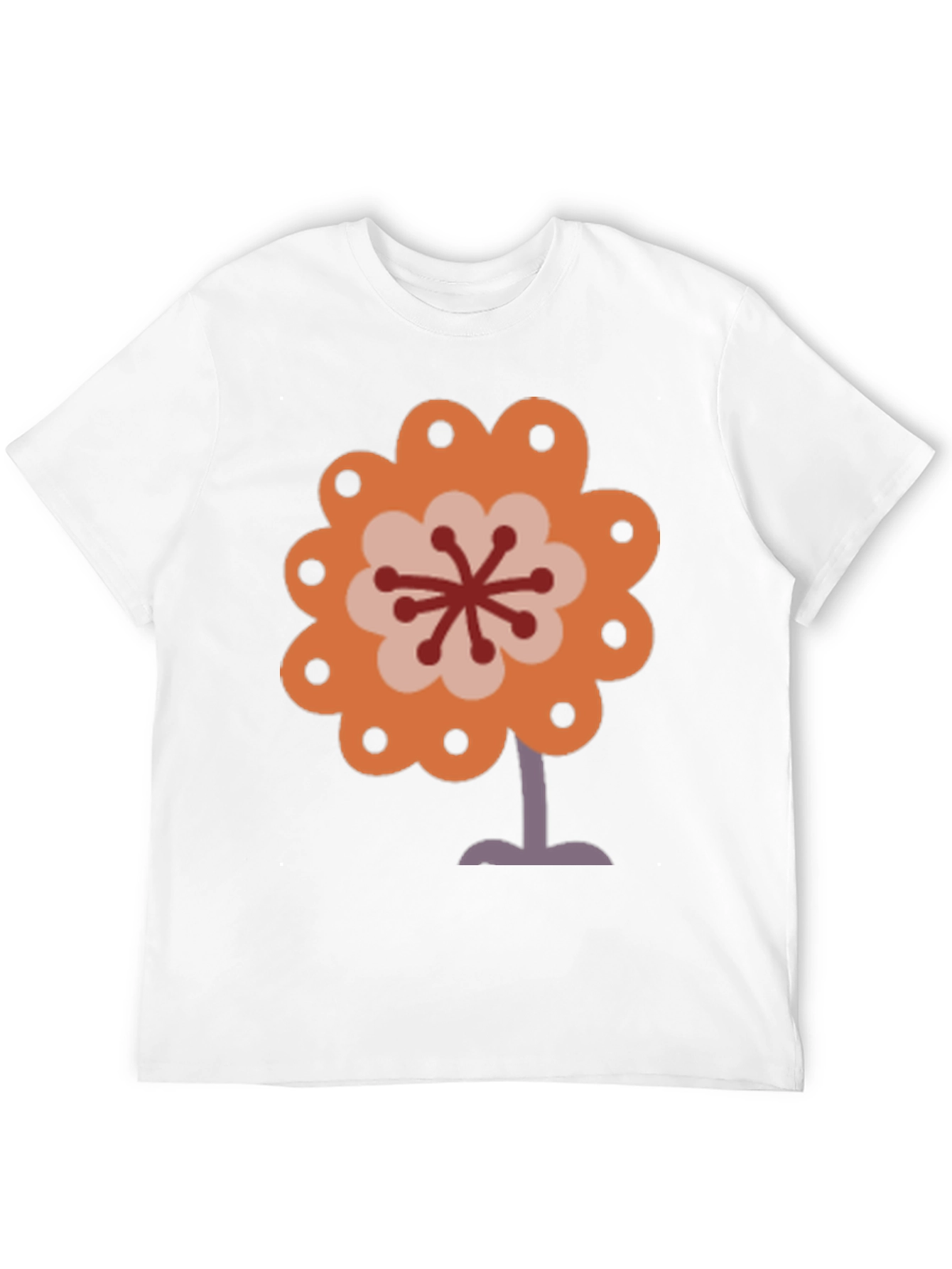 Retro Flower Power Graphic Tee - Black