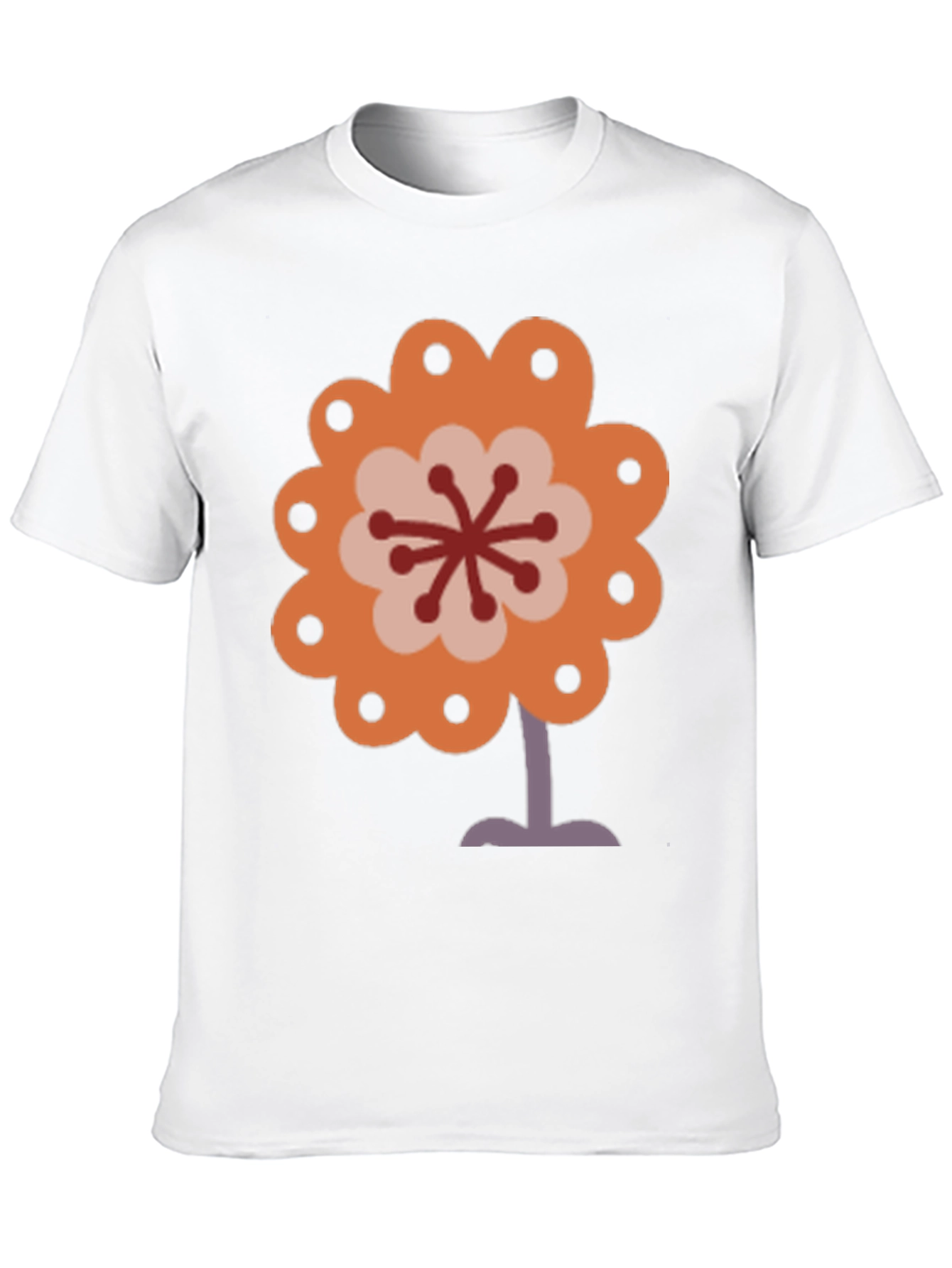Retro Flower Power Graphic Tee - Black