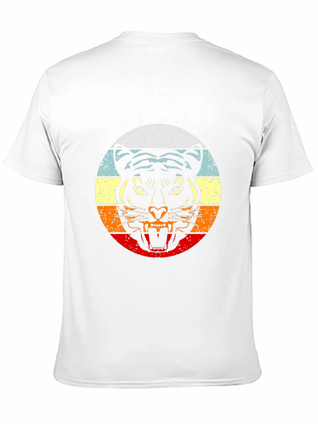 Retro Tiger Graphic Black T-Shirt