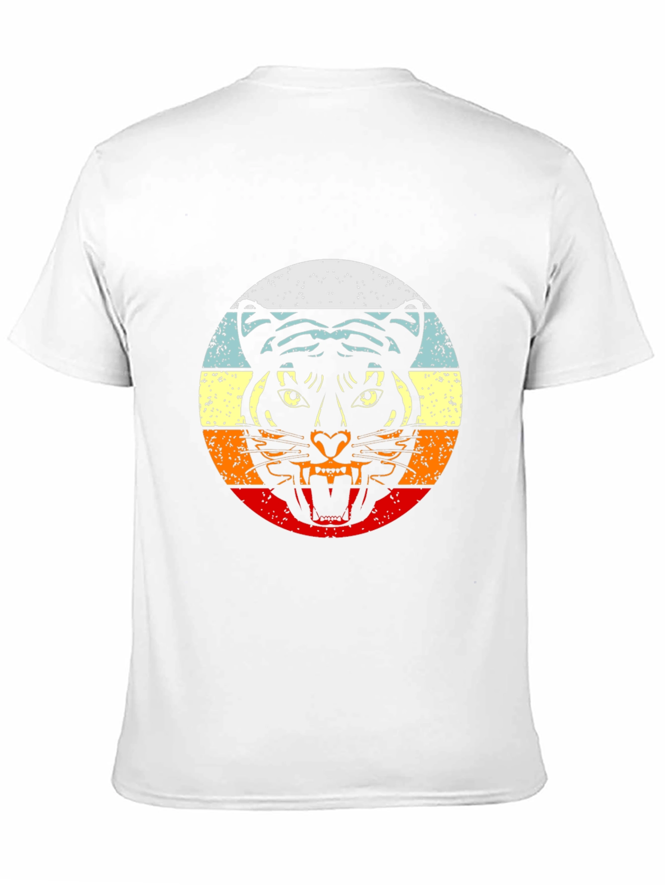 Retro Tiger Graphic Black T-Shirt