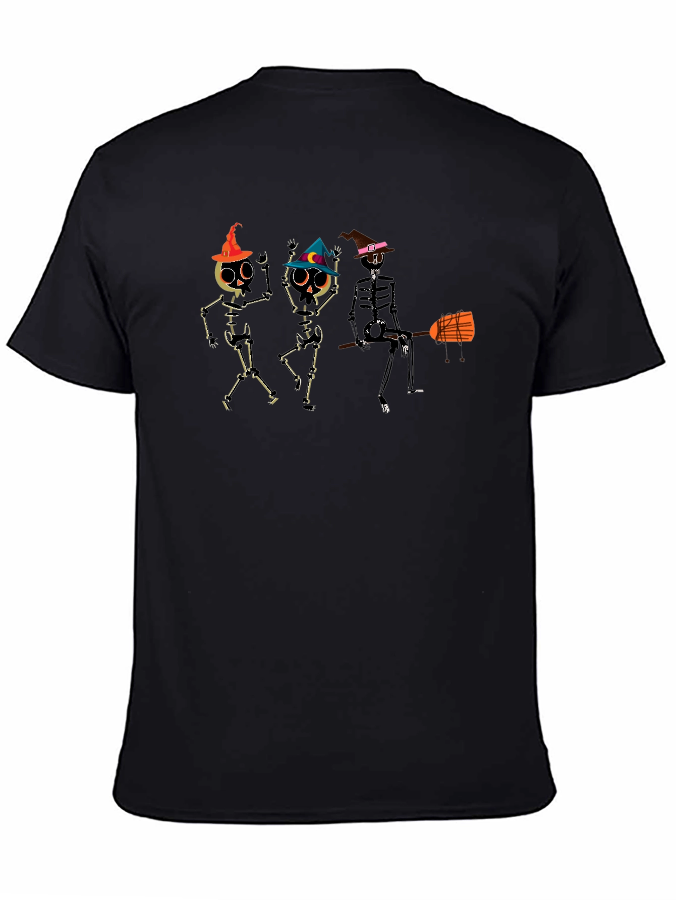 Halloween Skeleton Dance Black T-Shirt