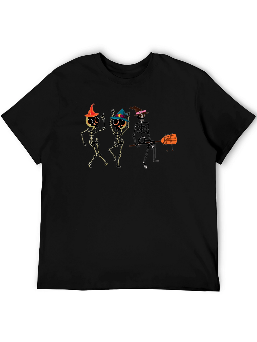 Halloween Skeleton Dance Black T-Shirt