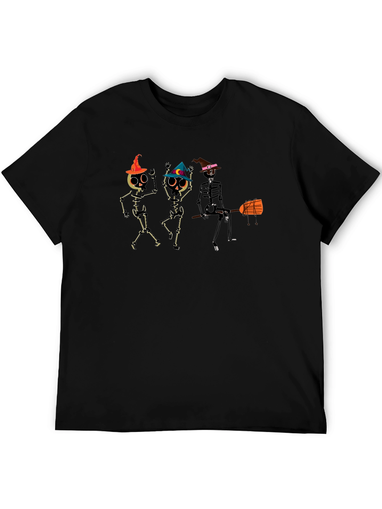 Halloween Skeleton Dance Black T-Shirt