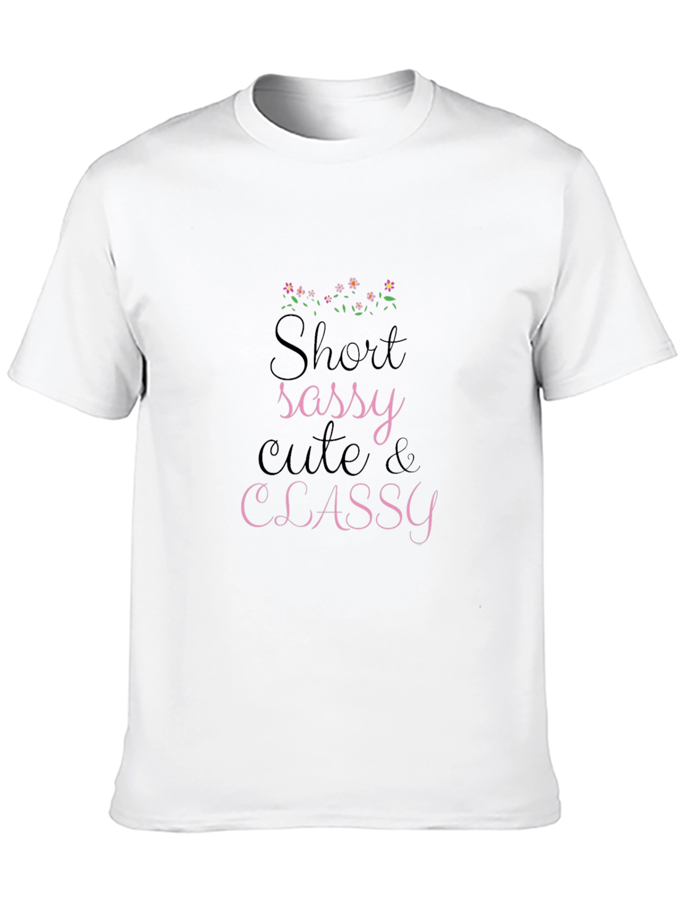 Sassy Cute & Classy Graphic Black Tee