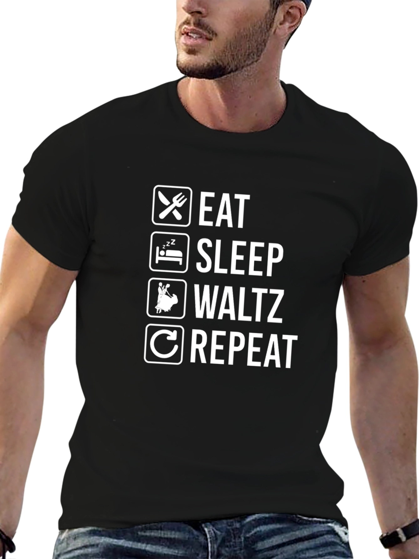 Eat Sleep Waltz Repeat Funny T-Shirt