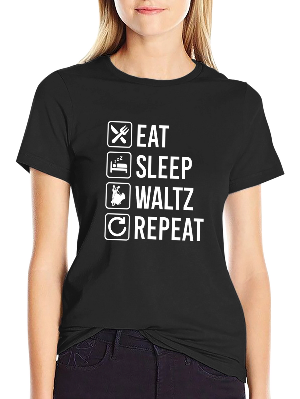Eat Sleep Waltz Repeat Funny T-Shirt