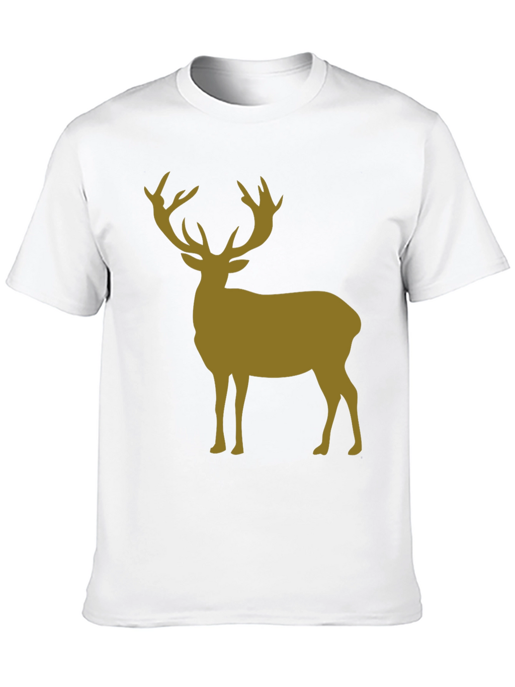 Deer Silhouette Graphic Tee - Black