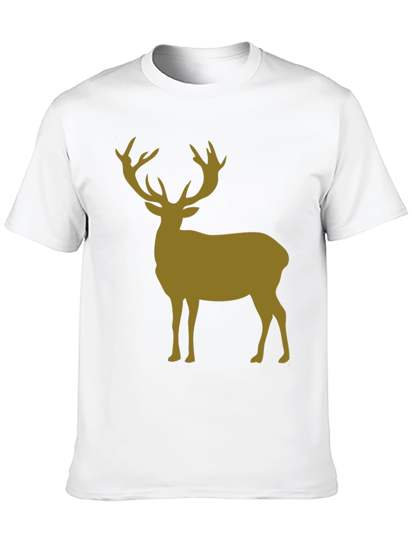 Deer Silhouette Graphic Tee - Black