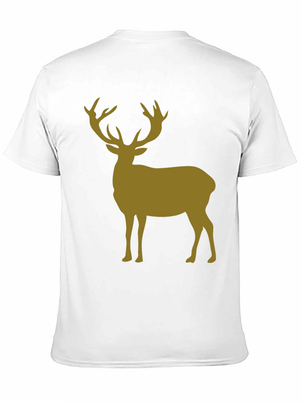Deer Silhouette Graphic Tee - Black