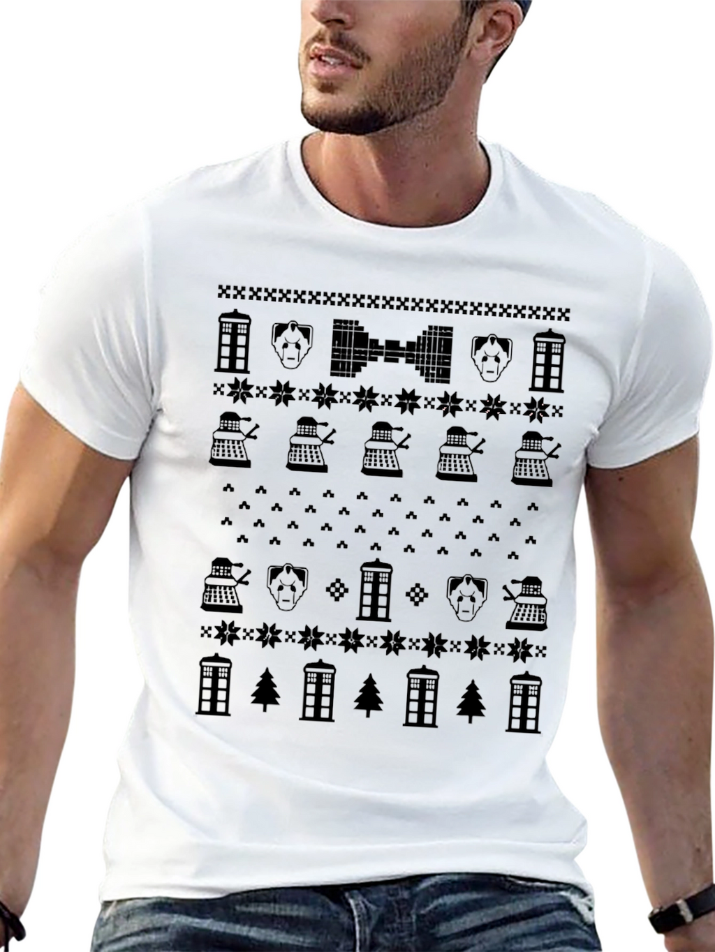 Doctor Who Christmas Pattern T-Shirt