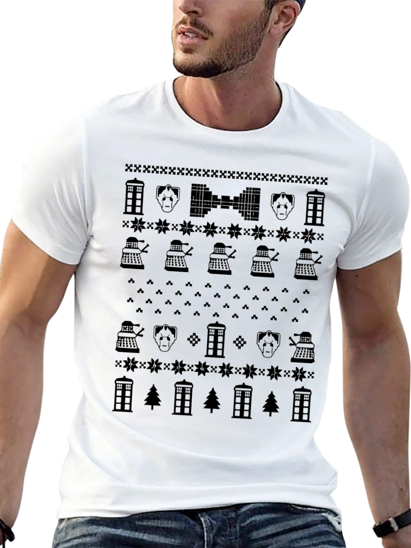 Doctor Who Christmas Pattern T-Shirt