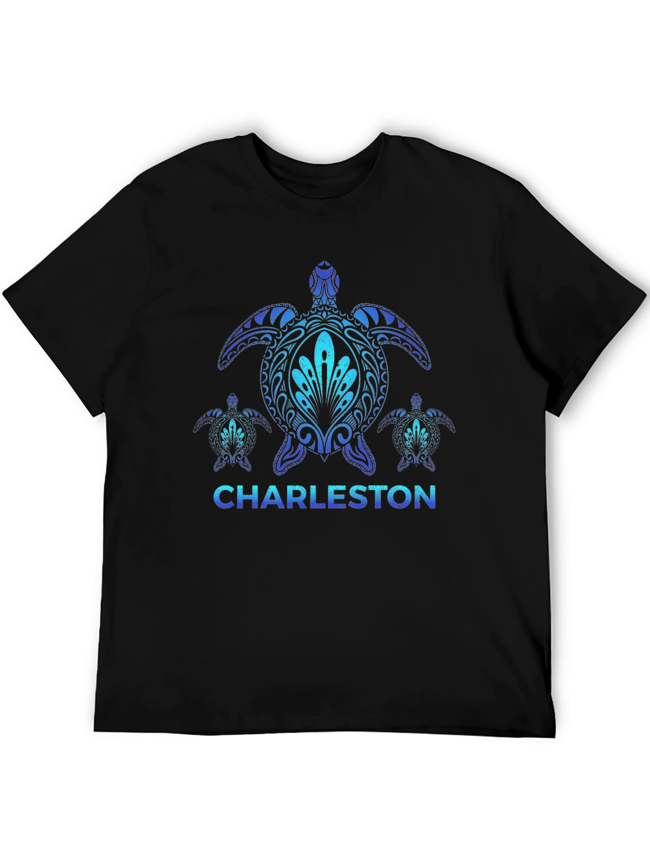 Charleston Sea Turtle Black T-Shirt
