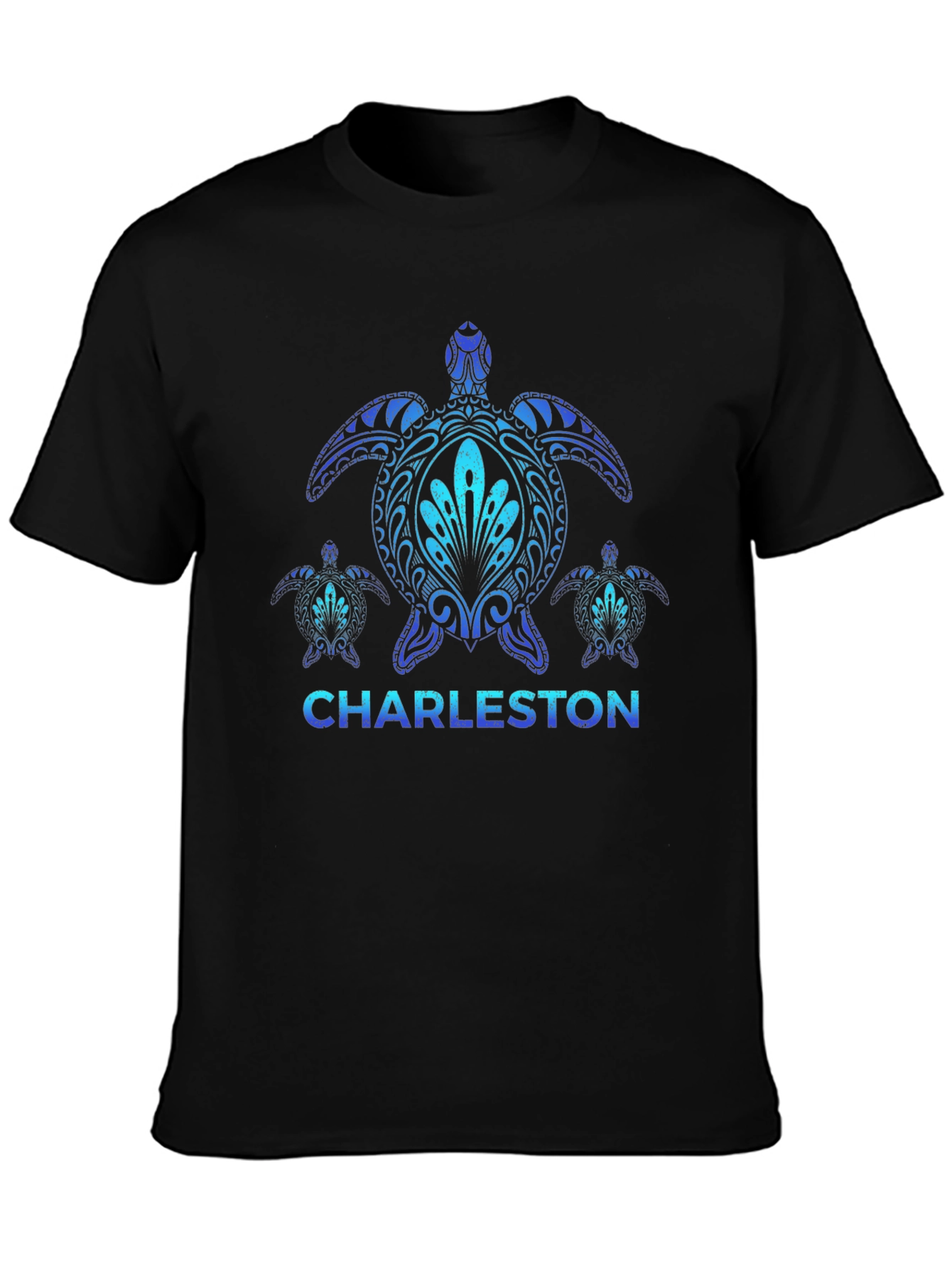 Charleston Sea Turtle Black T-Shirt