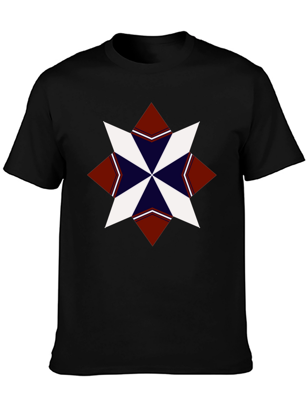 Geometric Star Graphic Tee - Stylish Mens T-Shirt