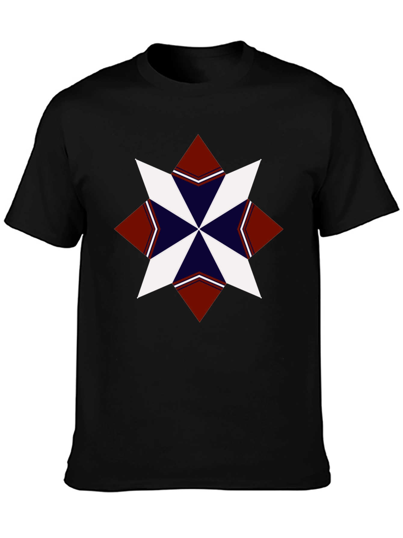 Geometric Star Graphic Tee - Stylish Mens T-Shirt
