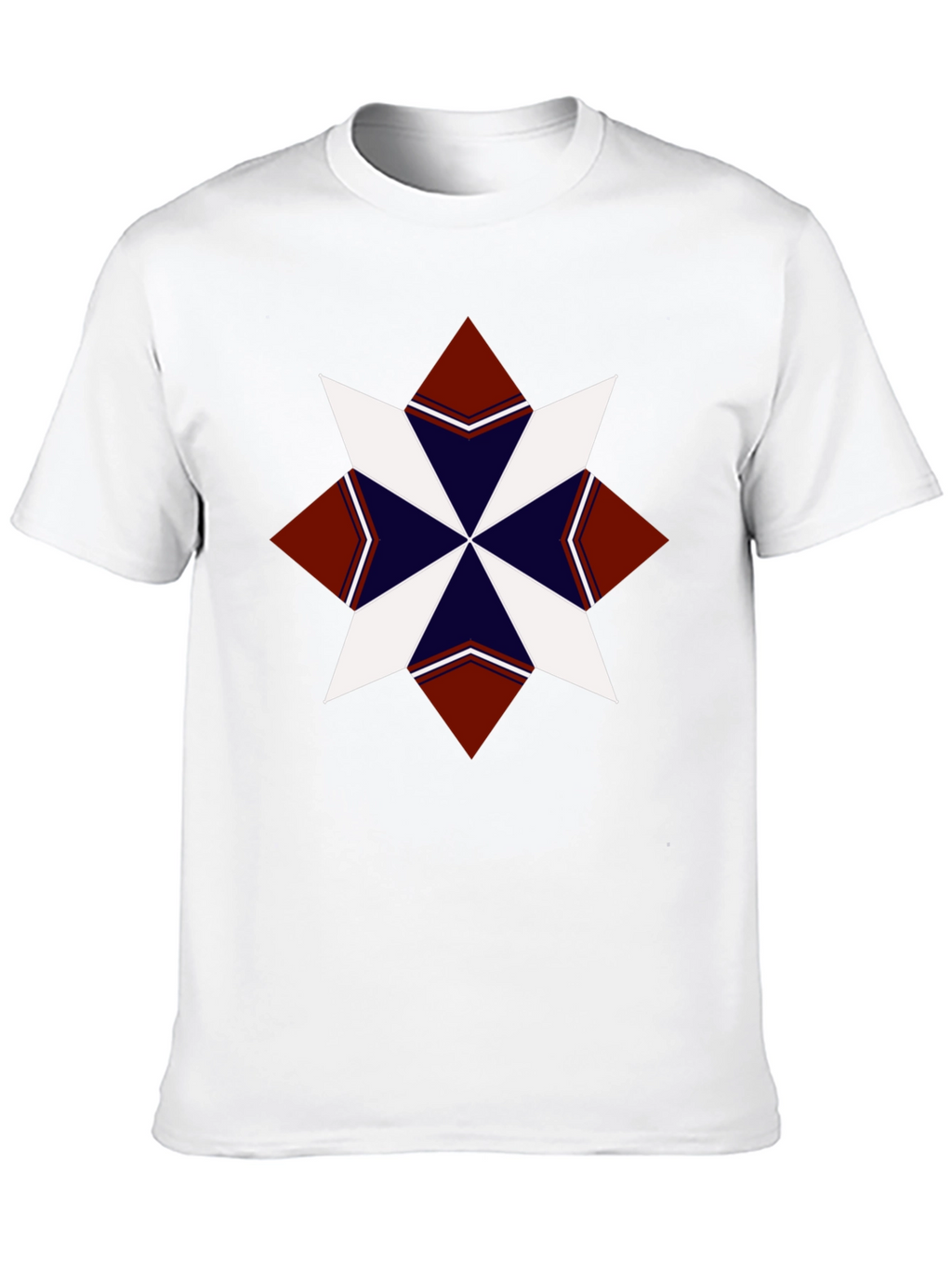 Geometric Star Graphic Tee - Stylish Mens T-Shirt