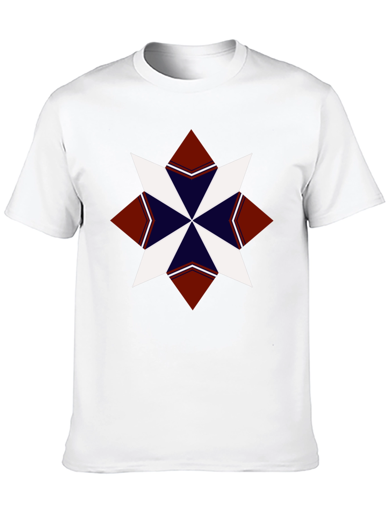 Geometric Star Graphic Tee - Stylish Mens T-Shirt