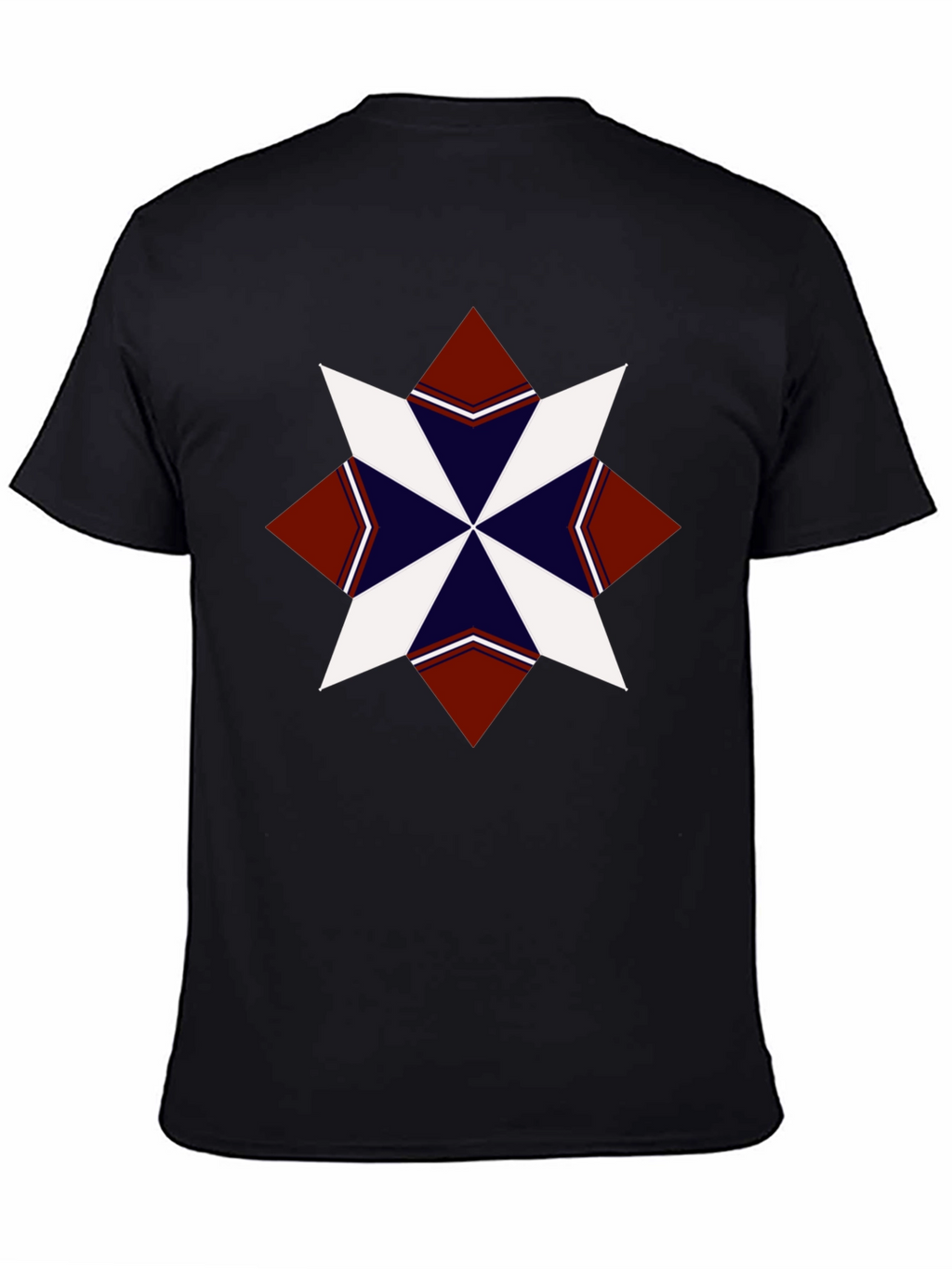 Geometric Star Graphic Tee - Stylish Mens T-Shirt