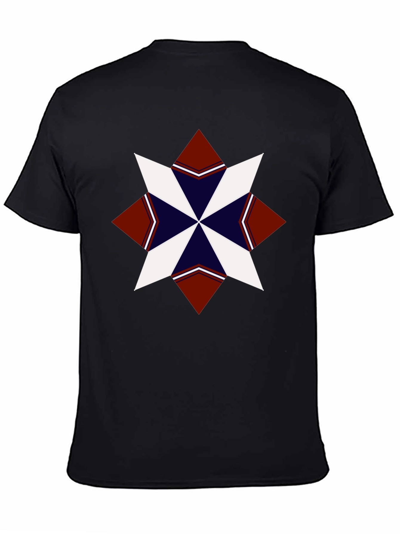 Geometric Star Graphic Tee - Stylish Mens T-Shirt