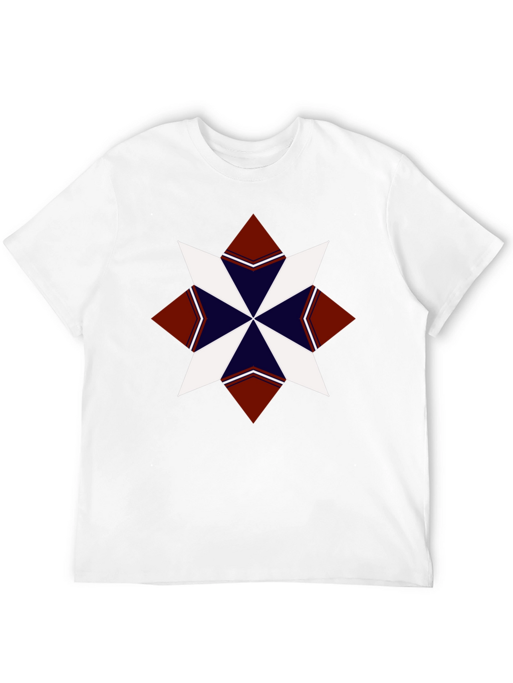 Geometric Star Graphic Tee - Stylish Mens T-Shirt