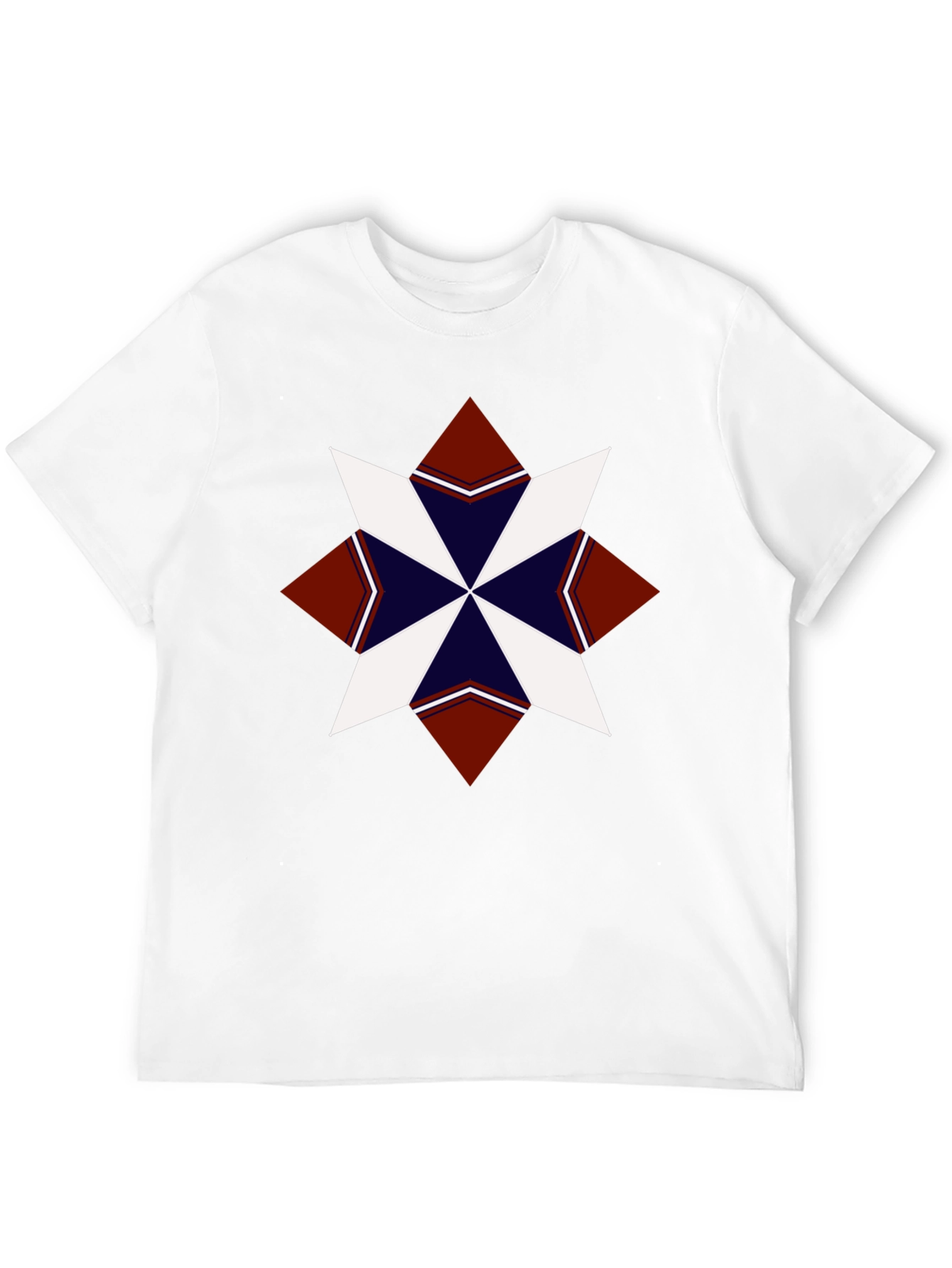 Geometric Star Graphic Tee - Stylish Mens T-Shirt