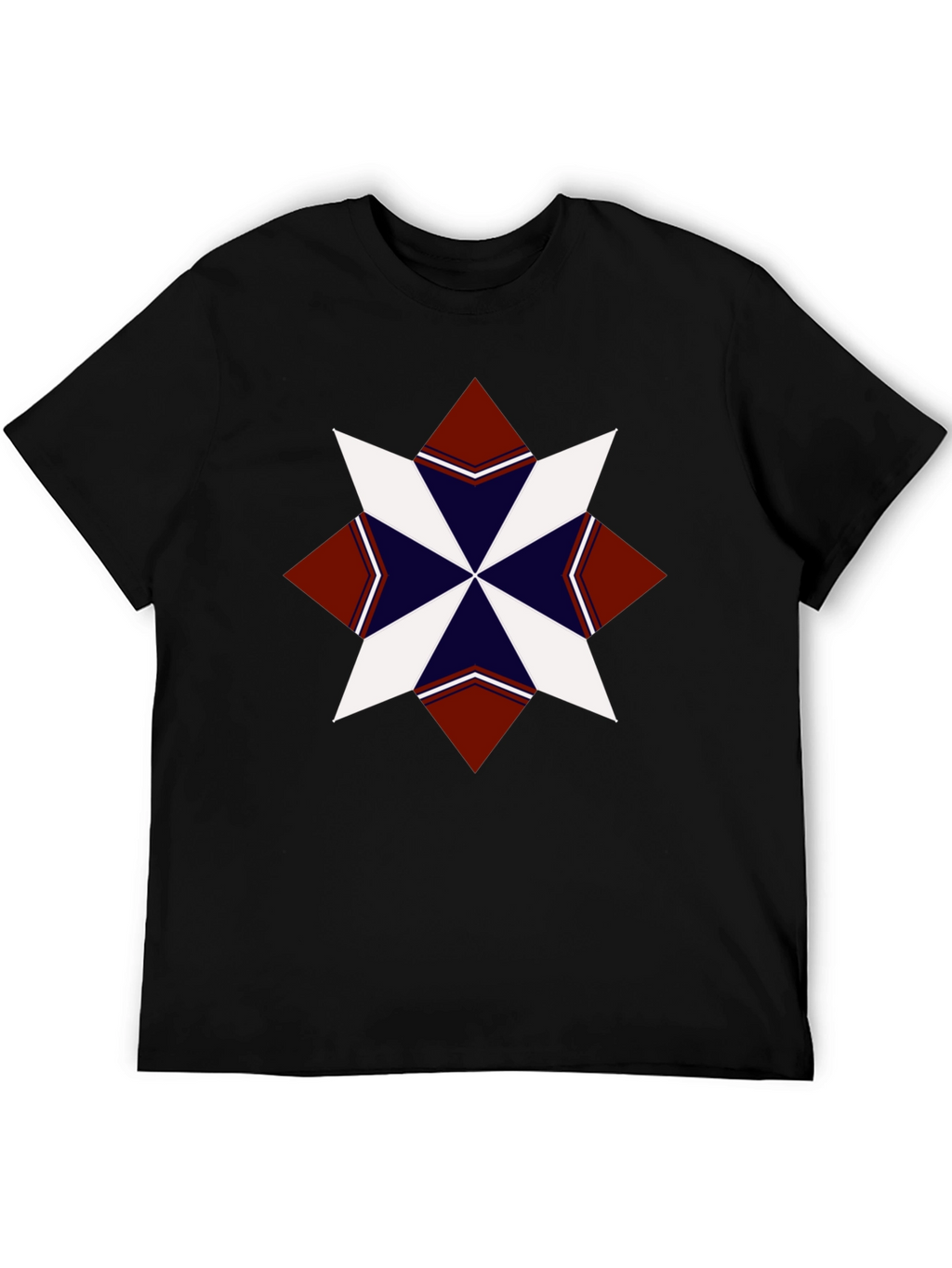 Geometric Star Graphic Tee - Stylish Mens T-Shirt