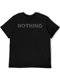 Nothing/Everything Graphic Print Black T-Shirt