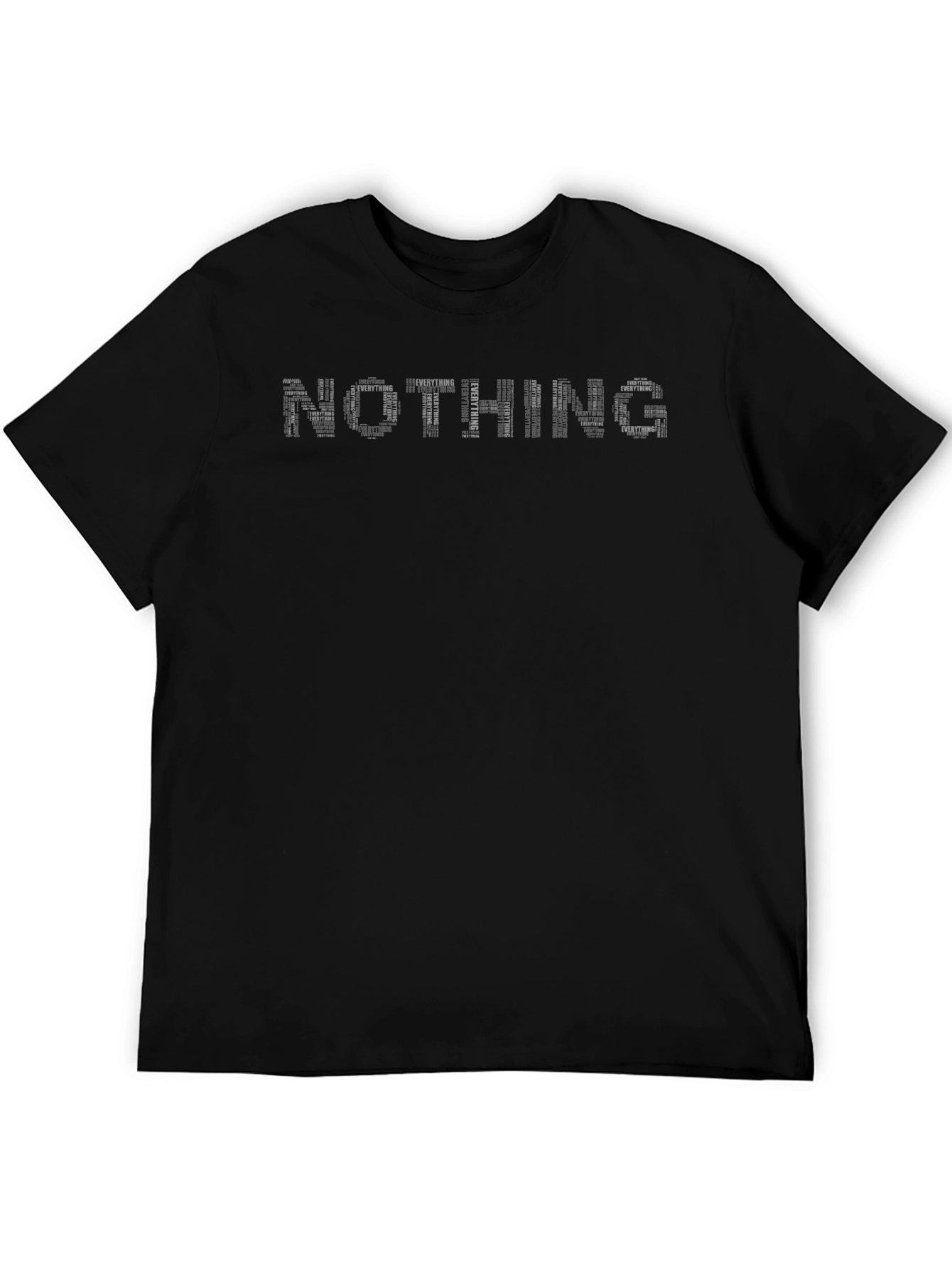 Nothing/Everything Graphic Print Black T-Shirt