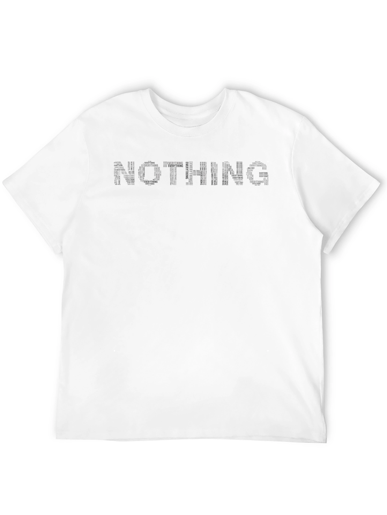 Nothing/Everything Graphic Print Black T-Shirt